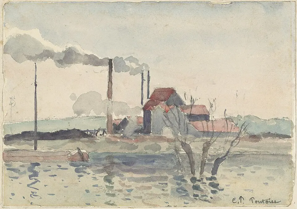 Usine sur l’Oise à Pontoise