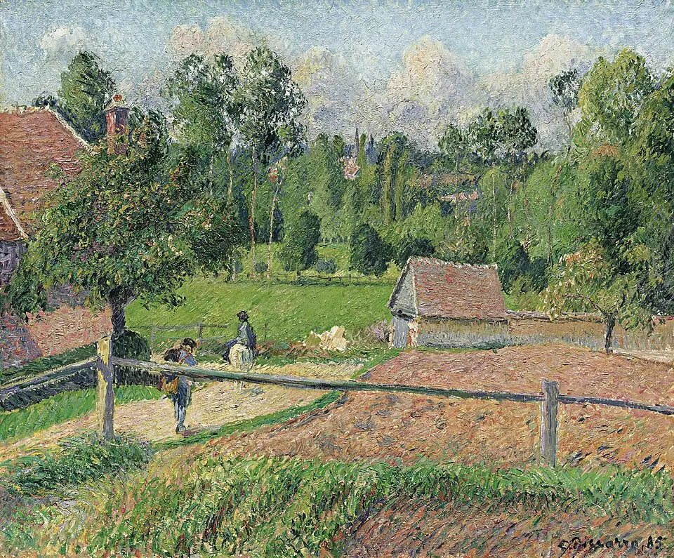 Vue de la fenêtre de l’artiste, Éragny