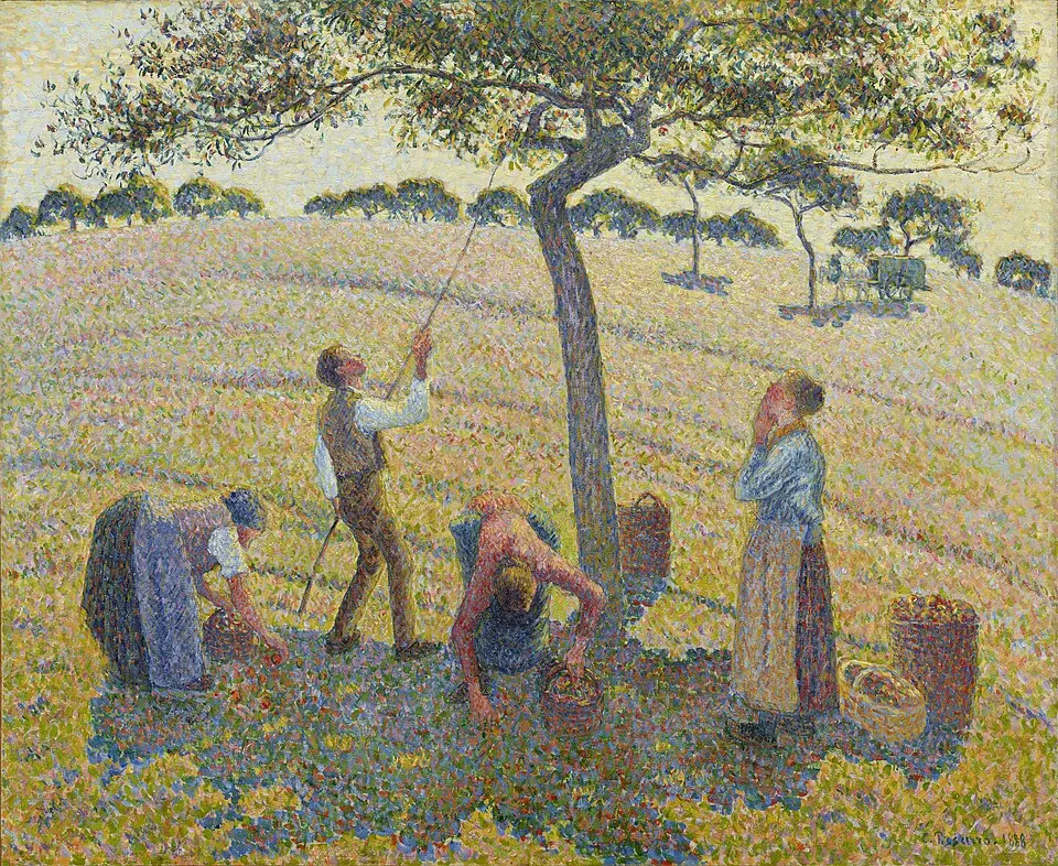 La Récolte des pommes à Éragny