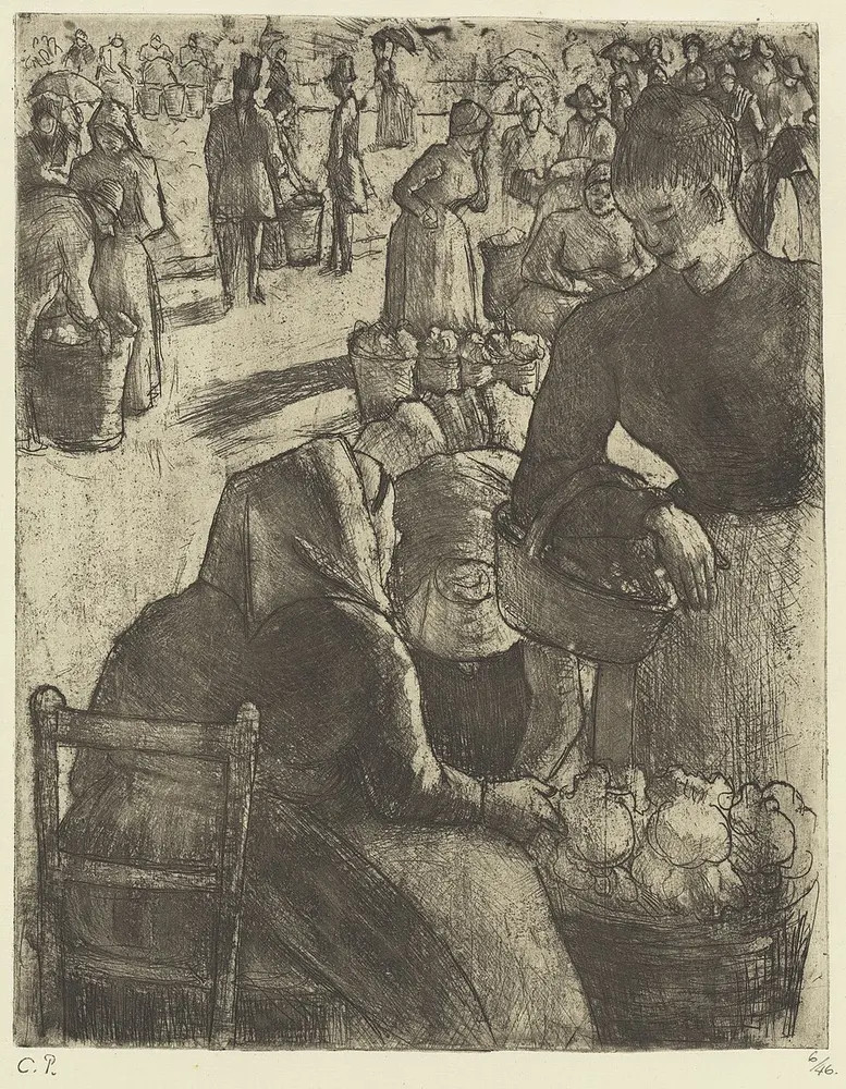 Marché aux légumes à Pontoise