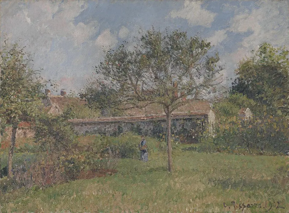 Un coin du pré à Éragny